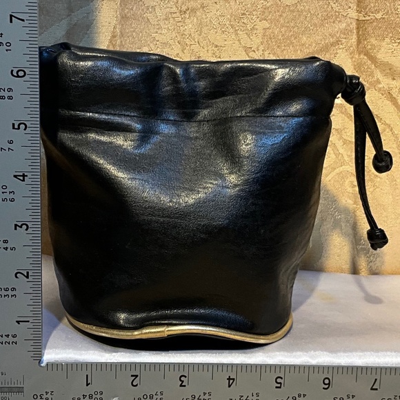 Unbranded - Brown gold studded bucket bag 5-H1Bc - Picture 2 of 8